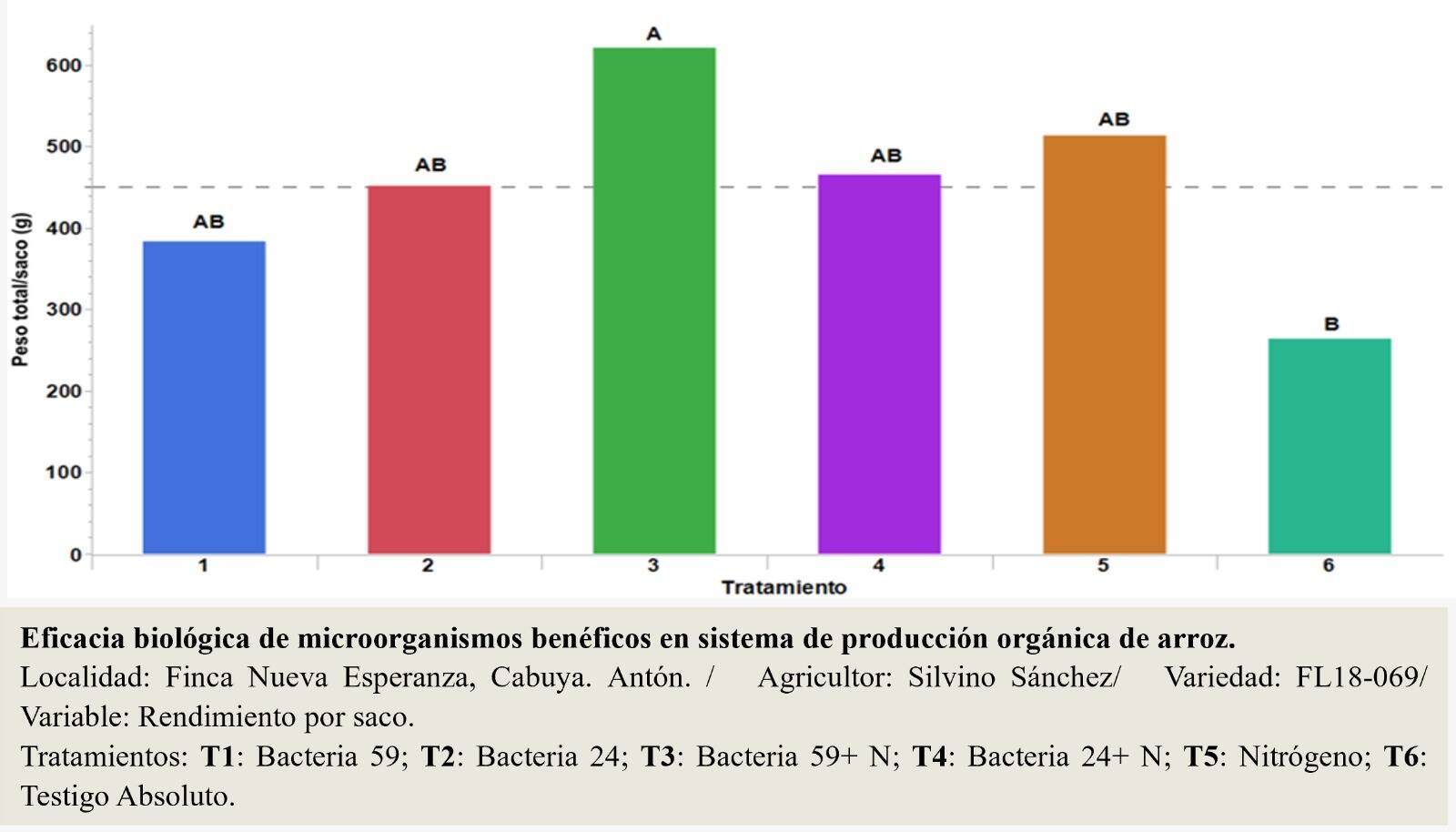 Eficacia biológica de microorganismos benéficos en sistema de producción orgánica de  arroz